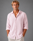 Chemise Texturée Homme Manches Longues