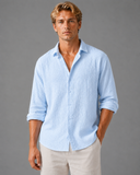 Chemise Texturée Homme Manches Longues